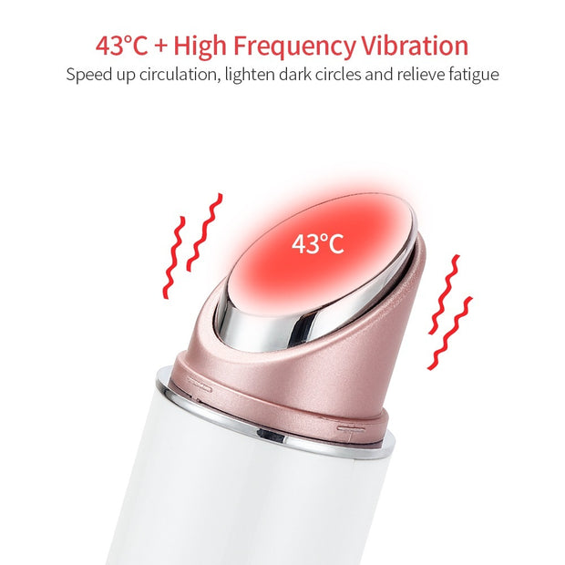 Eye Messager RF Radio Mesotherapy Electroporation Beauty Pen EMS Frequency LED Face Lifitng Skin Rejuvenation Wrinkle Remover